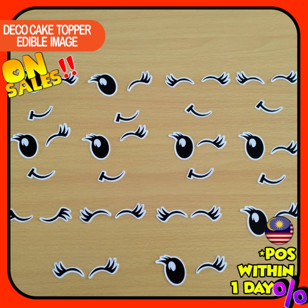 Edible Eyes Toppers, Cartoon Eyes Toppers