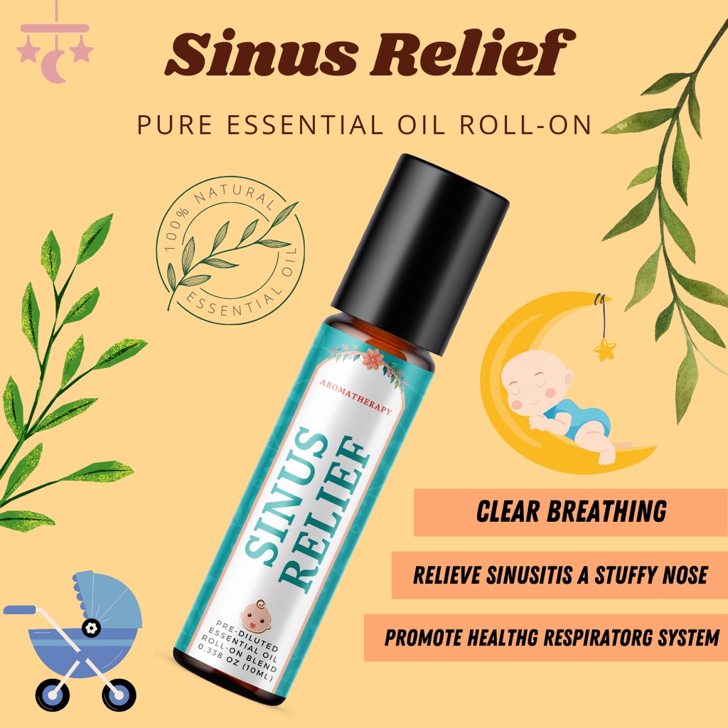 My Lively Living Sinus Relief Essential Oil Prediluted 10ml Roll On