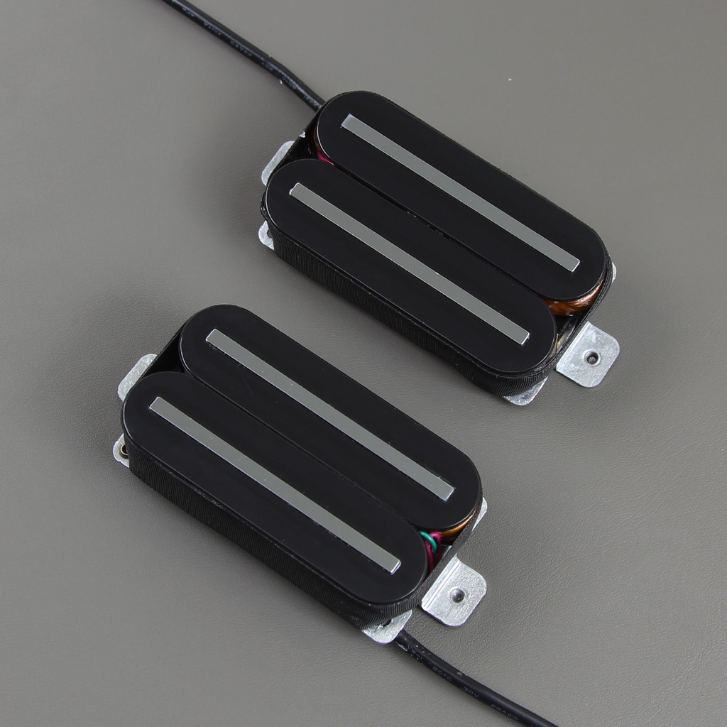 HR-Set of Neck & Bridge Hot Dual Rails Humbucker Pickup Electric Guitar ...
