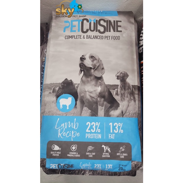 20KG Petcuisine / Petcuisine Longevity Lamb Recipe Dry Dog Food 20kg