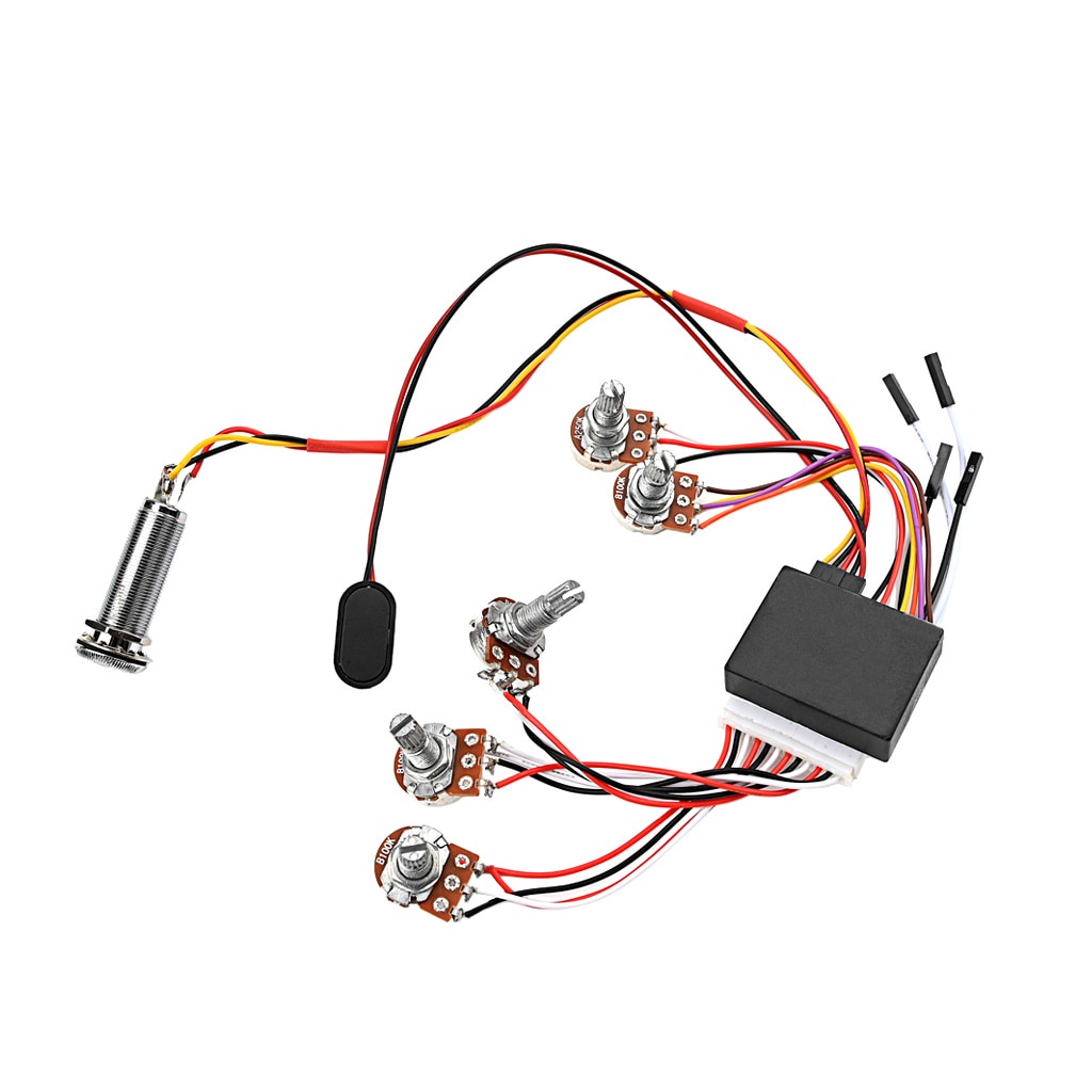 Active Bass Guitar Pickup & Preamp Circuit - EQ Control For Tone Shaping, Easy Install