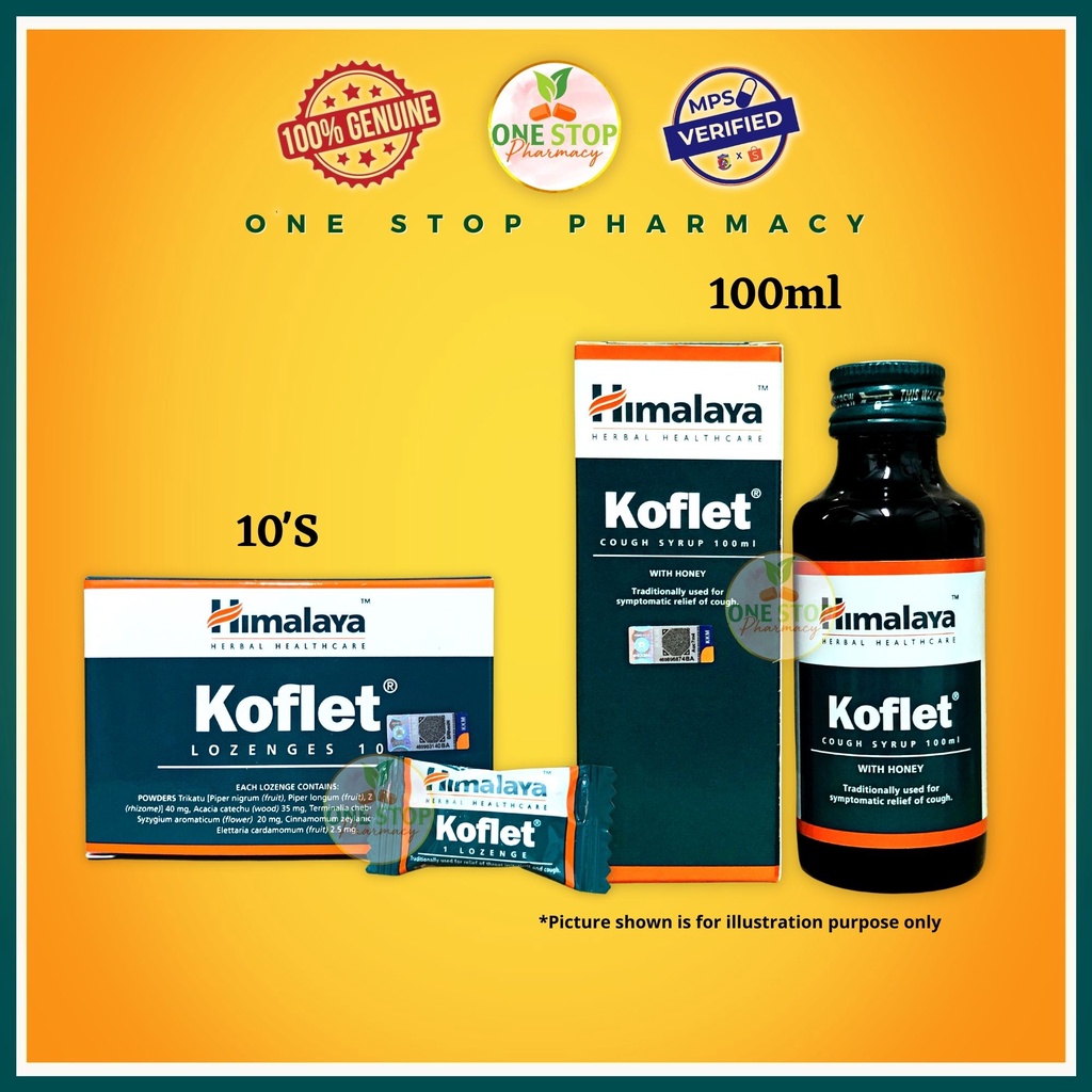 HIMALAYA KOFLET COUGH(LOZENGES 10'S/SYRUP 100ML) Shopee Malaysia