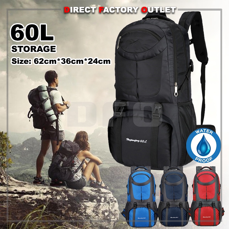 DFO Hiking Bag Waterproof Backpack Beg Hiking Travel Bag Outdoor ...