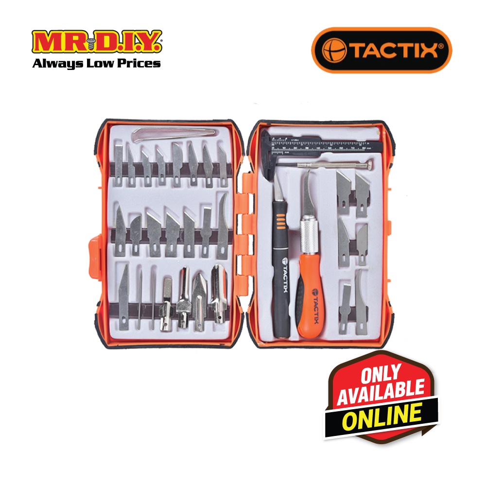 TACTIX Hobby Knife Set (36 pieces) | Shopee Malaysia