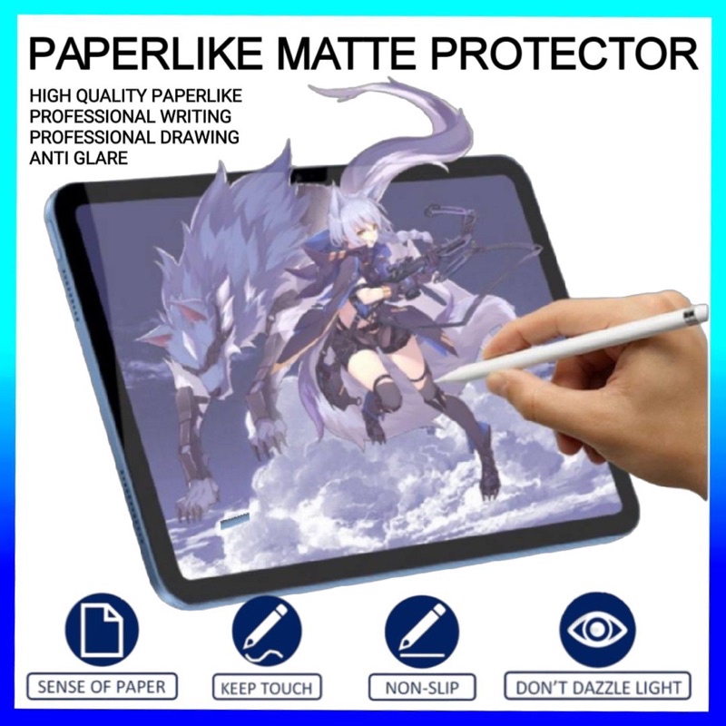 Paperlike Matte Screen Protector Samsung Tab A9 A9+ S9 S9 FE S9+ S6 Lite A8 S10+ S9Fe+ S7 Fe S8
