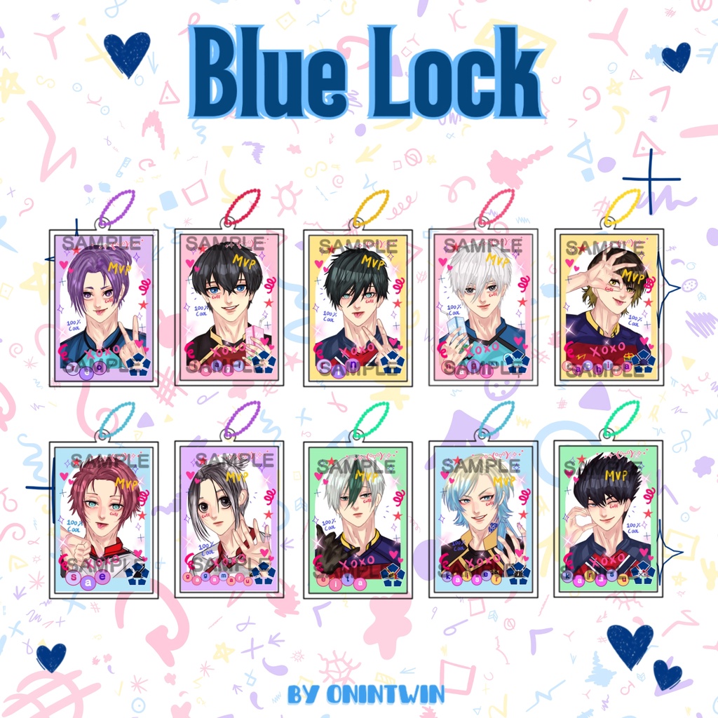 Blue LOCK keychain by onintwin/bluelock photocard | Shopee Malaysia
