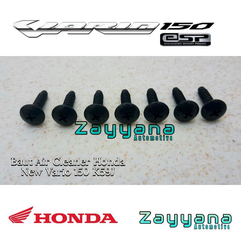 Honda New All New Vario150 Air Filter Box Screw Set Original Shopee
