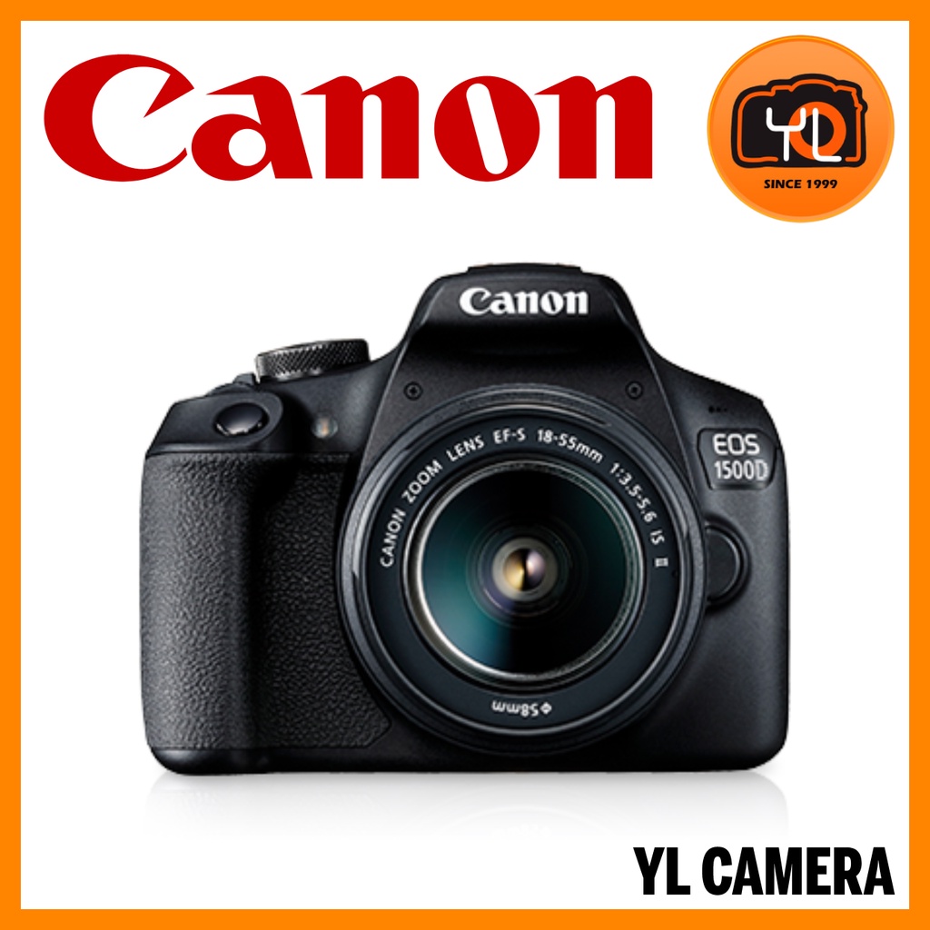 Canon EOS 1500D DSLR Camera EF S1855 IS II [Free Camera Bag] Shopee