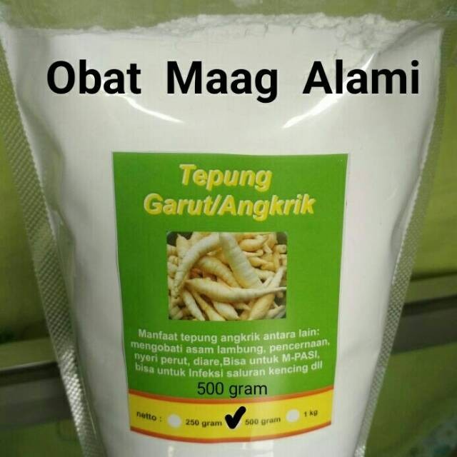 Garut Starch Flour 1kg Original Medicine For Heartburn, Stomach Pain, Diarrhea,