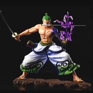 One Piece Roronoa Zoro Figure Enma Haki Ashura Zoro Figurine 9 Swords 3  Heads