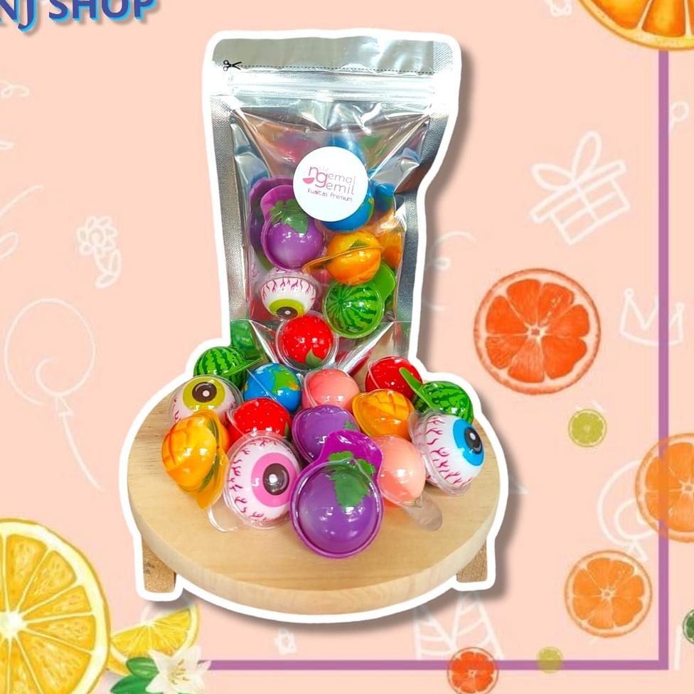 MATA Latest Jelly Candy Viral Soft Candy Viral Eye Globe Fruit Ball Mixed Premium Quality