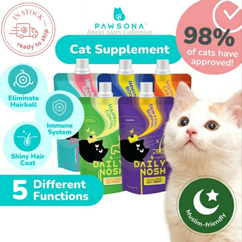 *LOWEST* PAWSONA Daily Nosh Healthy Functional Creamy Cat Treat