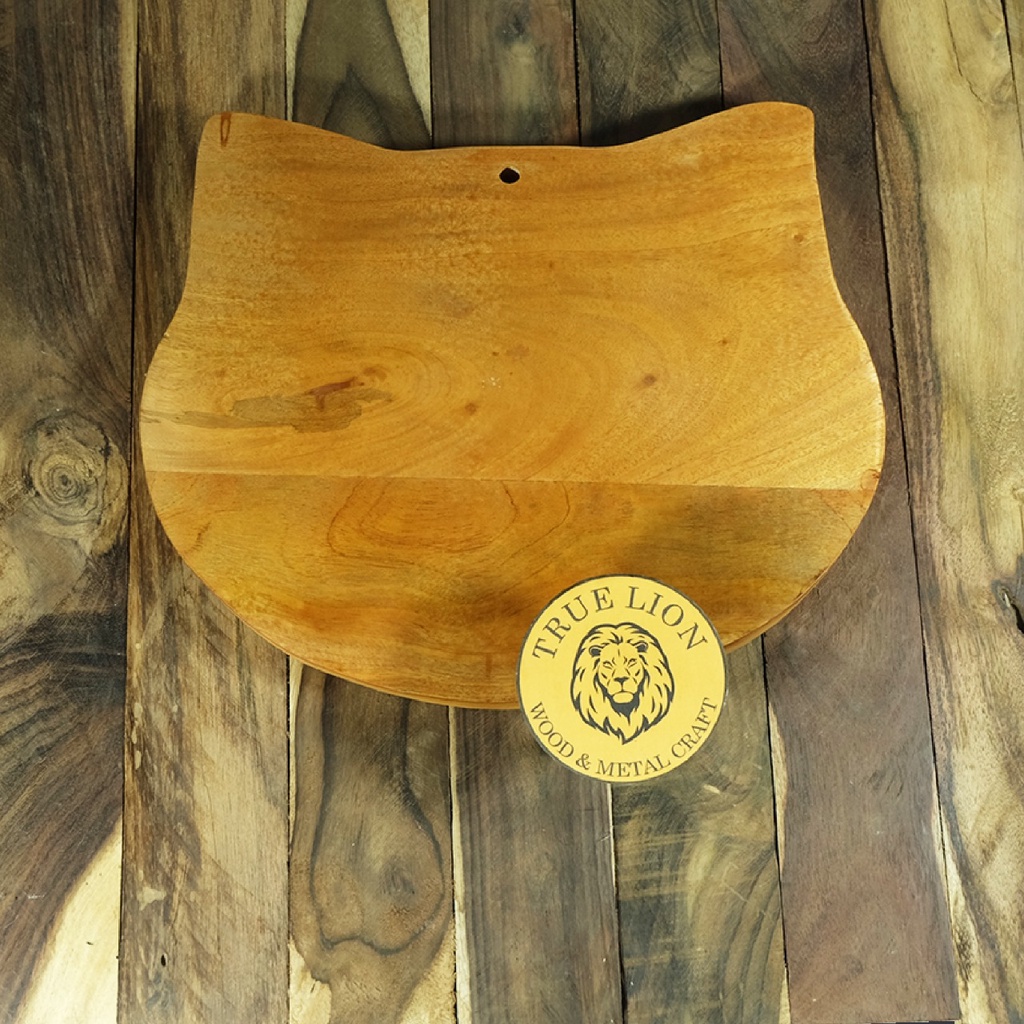 KAYU Aesthetic Wooden Cutting Board/Wooden Cutting Board/Cat Head
