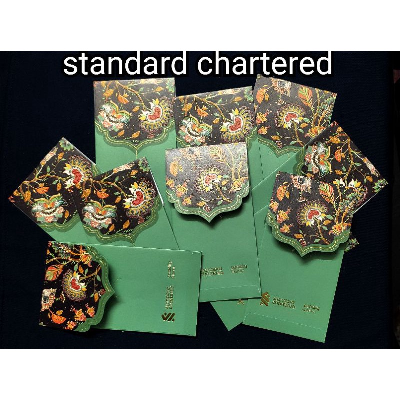 SAMPUL DUIT RAYA STANDARD CHARTERED#SAMPUL DUIT RAYA BUNGA.{1 keping ...