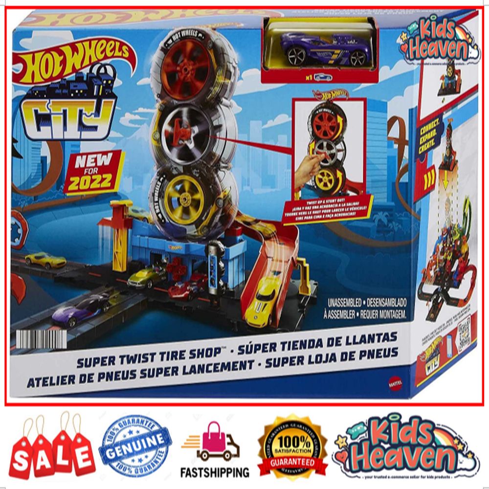 Hot Wheels City Super Twist Tire Shop Playset New Released