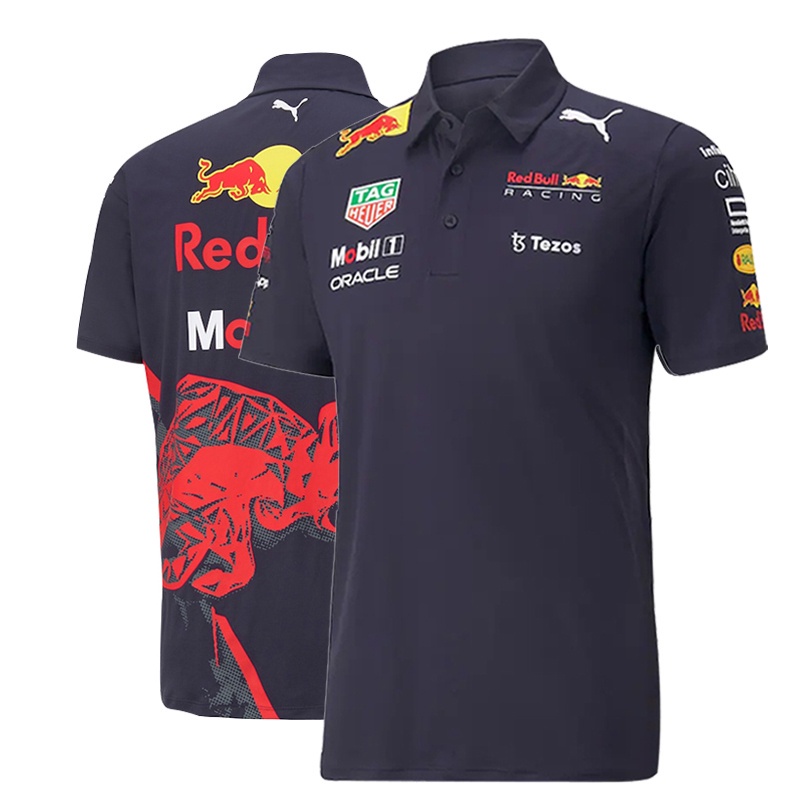 2022 New F1 Racing Suit + Red Bull Team POLO Shirt + Unisex Summer ...