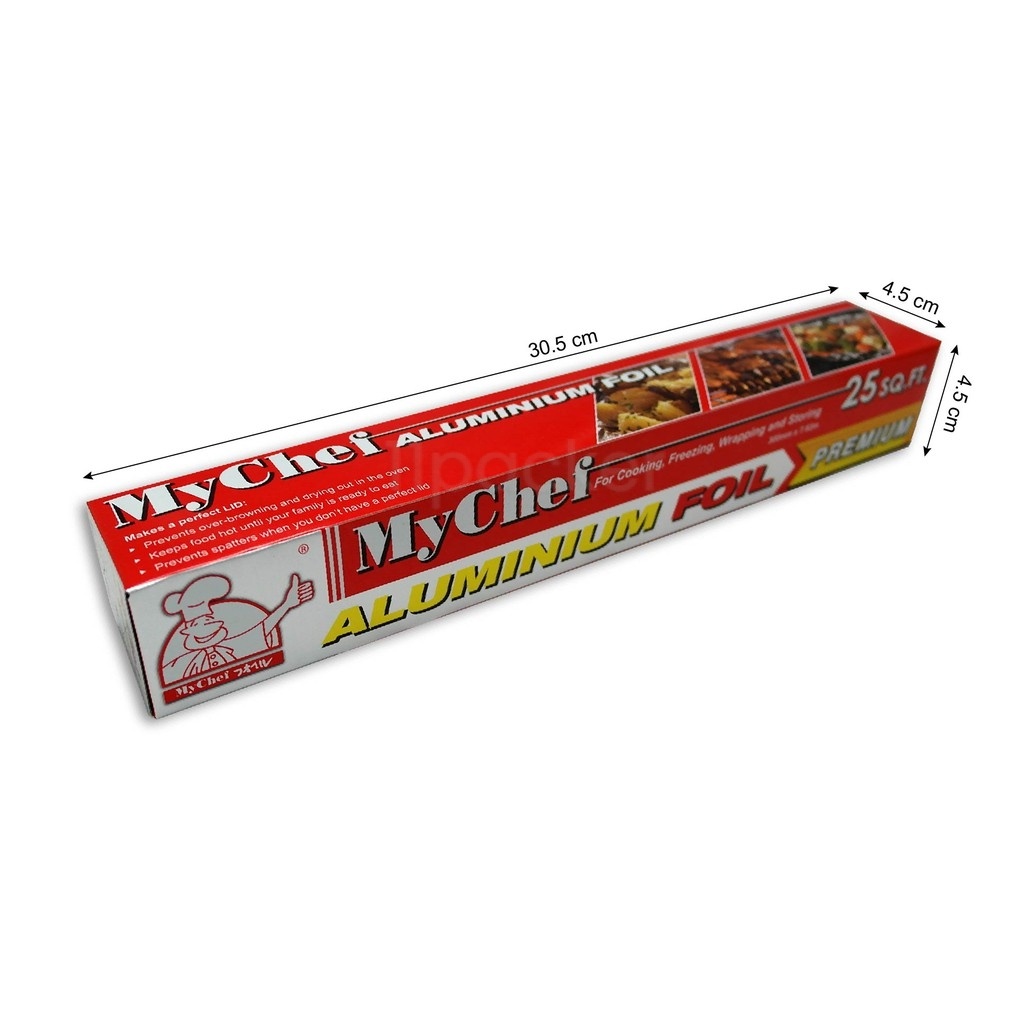 Aluminum Foil / MyChef /KBM aluminum Foil/ BBQ Baking Foil / Catering Foil (25 sq.ft/ 37.5 sq.ft