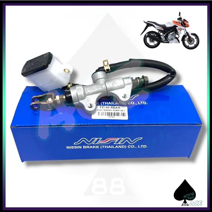 NISSIN YAMAHA FZ150 REAR DISC BRAKE MASTER PUMP SET PAM BELAKANG FZNEW