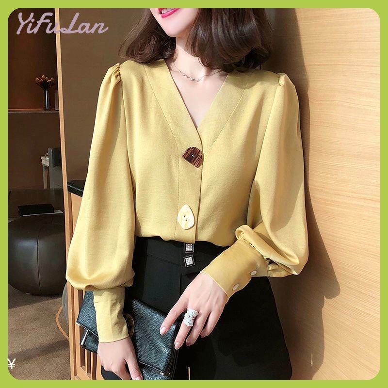 Women's Korean-style Slim 3/4 Sleeves - Prices and Promotions - Mar 2023 |  Shopee Malaysia