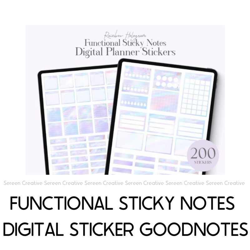 DS09 Functional Sticky Notes Digital Sticker Goodnotes | Shopee Malaysia
