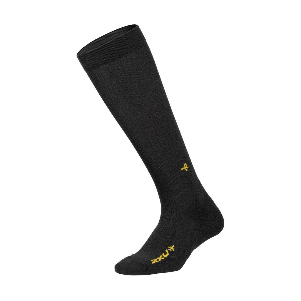 2XU Unisex Flight Compression Socks Ultra Light - Black/Black