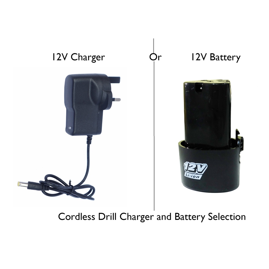 12V Drill Battery Cordless Drill Battery Charger Cordless Drill or ...