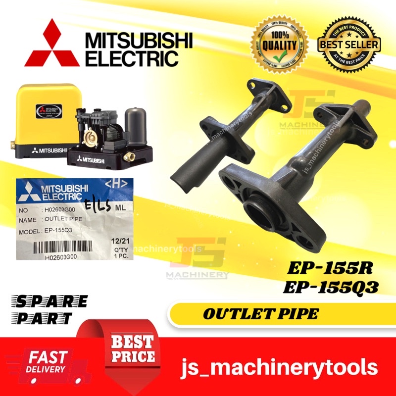 Mitsubishi Automatic Water Pump Spare Parts Outlet Pipe/Suction Joint
