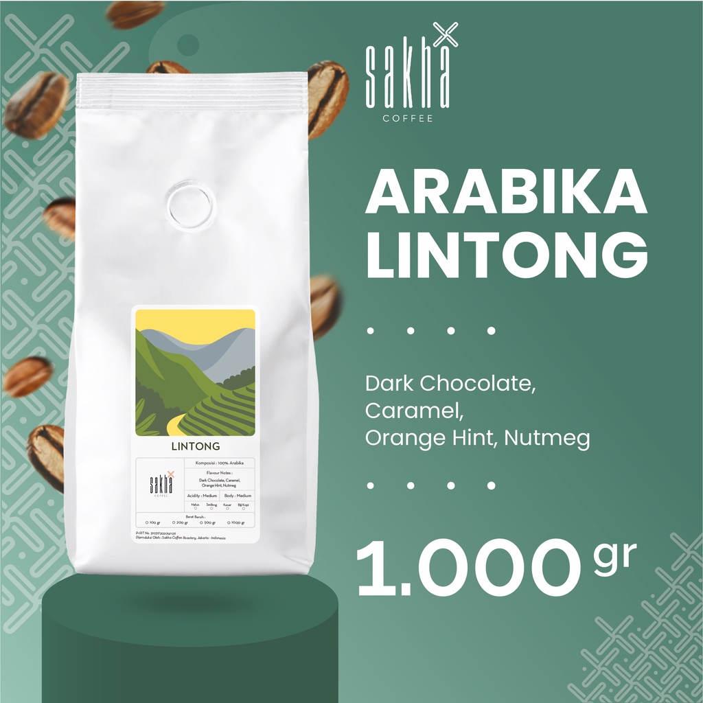 Arabica Powder Coffee Beans Lintong Mandheling Mandailing Sumatra