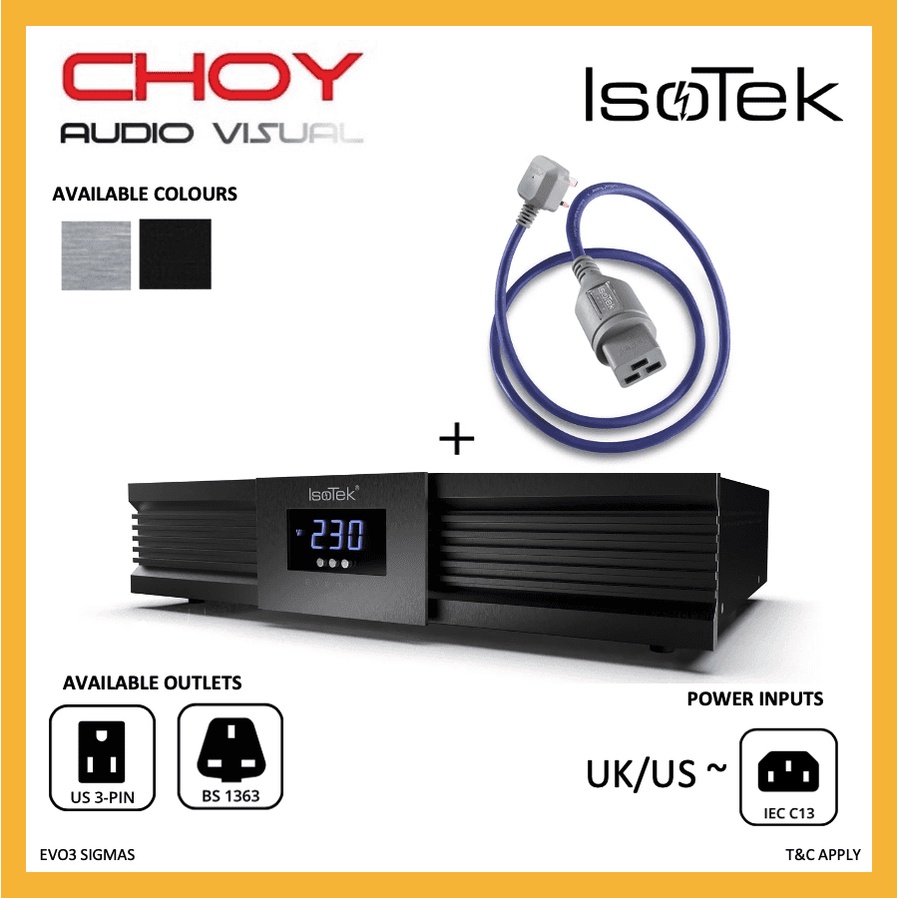 IsoTek Evo3 Sigmas Power Conditioner + Isotek Evo3 Premier C19 Power ...