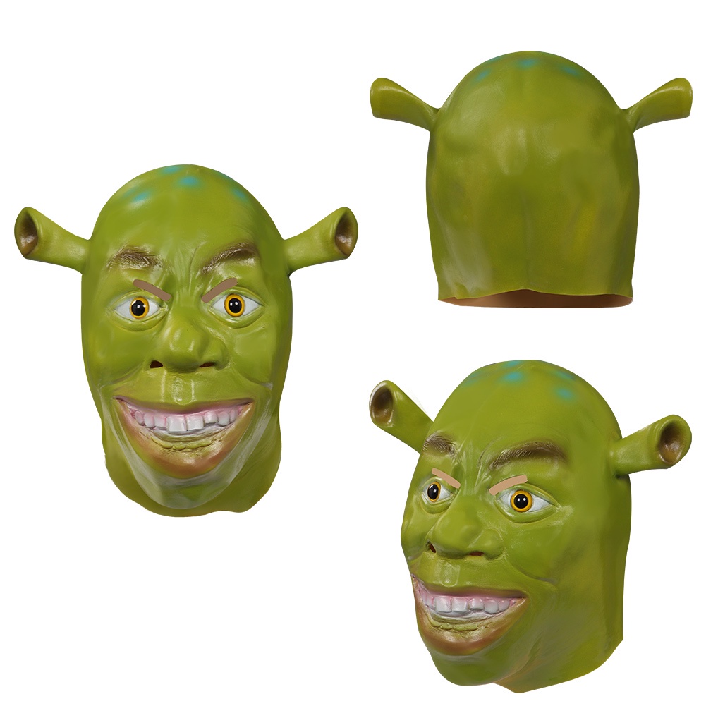 Shrek Mask Cosplay Latex Masks Helmet Masquerade Role Play Mask ...