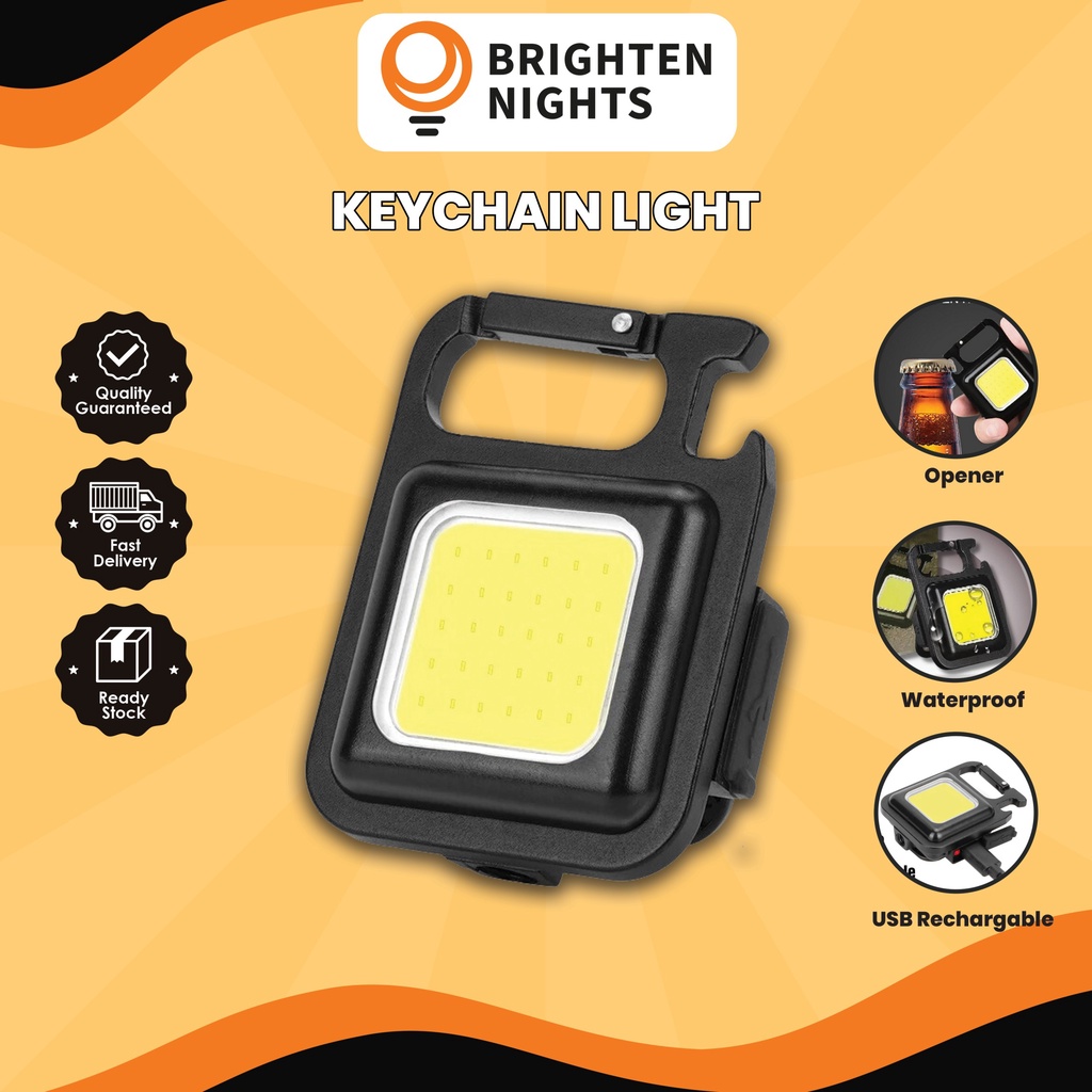 Mini COB LED Flashlight/ Corkscrew Keychain Light Work Light Outdoor ...