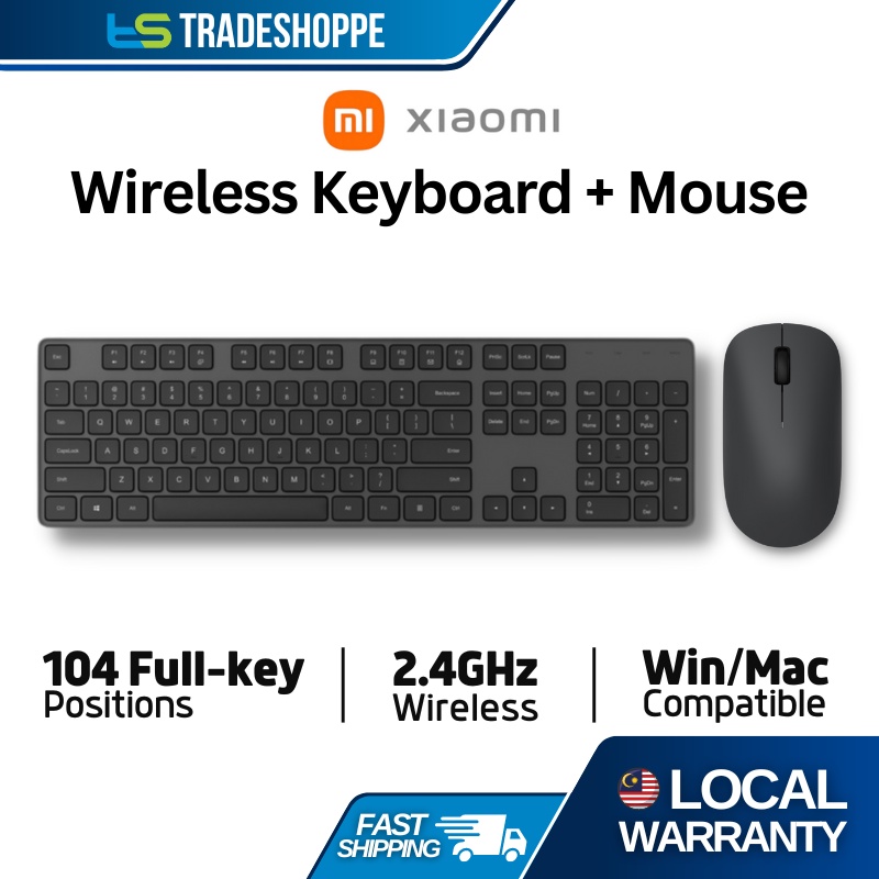 Xiaomi Mi Wireless Keyboard & Mouse Combo Set Version 2 | Shopee Malaysia
