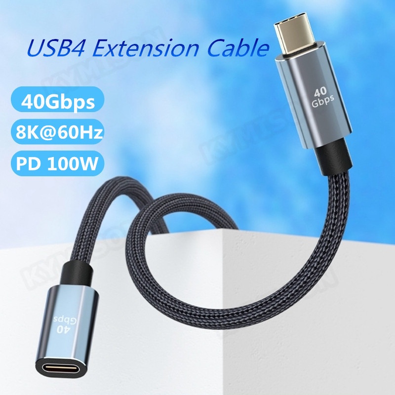 Type-C Smart LED Display USB-C Male To Female Extension
