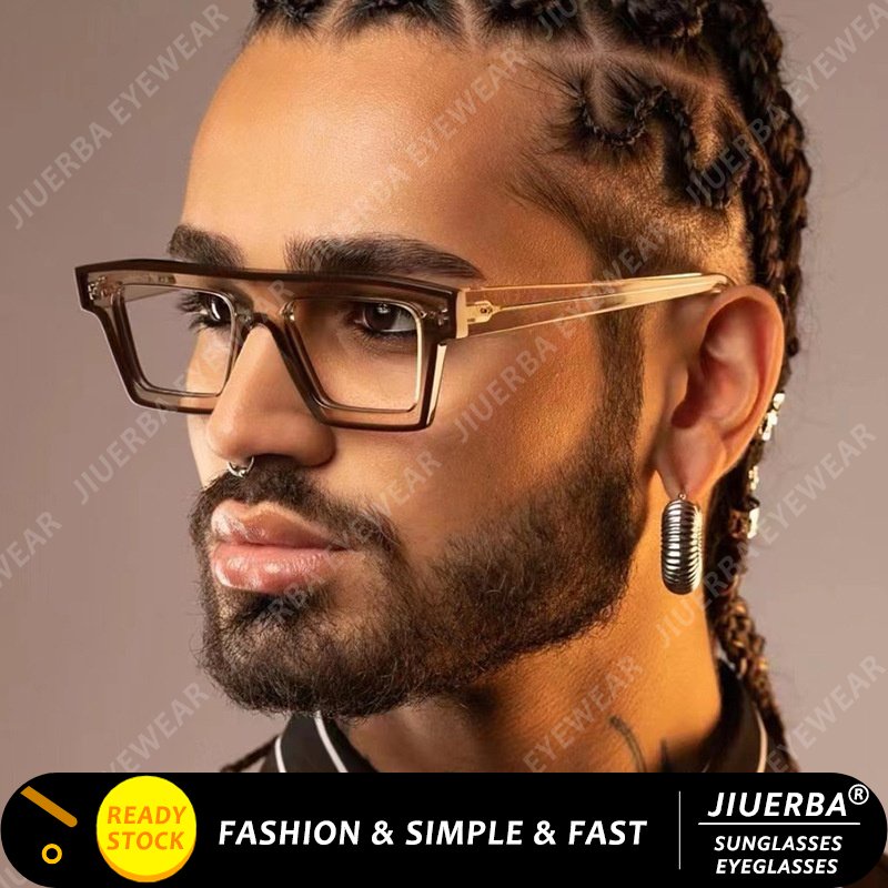 Jiuerba New Fashion Square Frame Eyeglasses Women Western Fashion