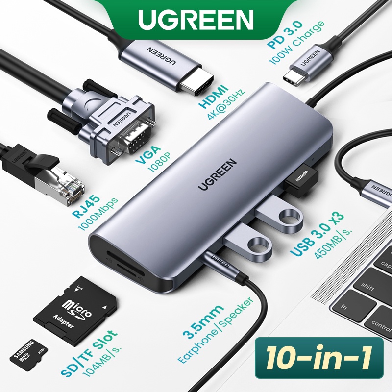 UGREEN USBC Converter Adapter Multi USB 3.0 HDMI Adapter Dock For