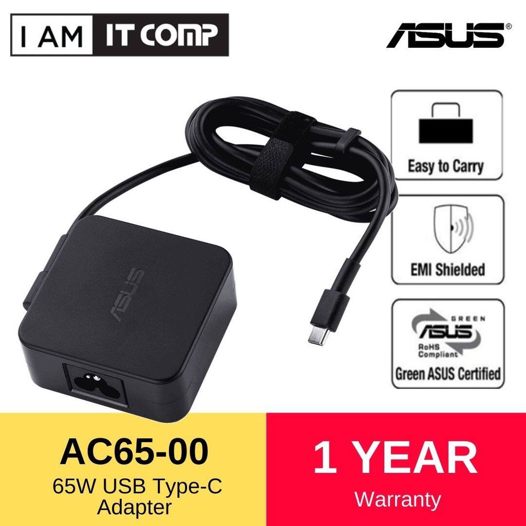 ASUS AC65-00 65W USB Type-C Adapter | Shopee Malaysia