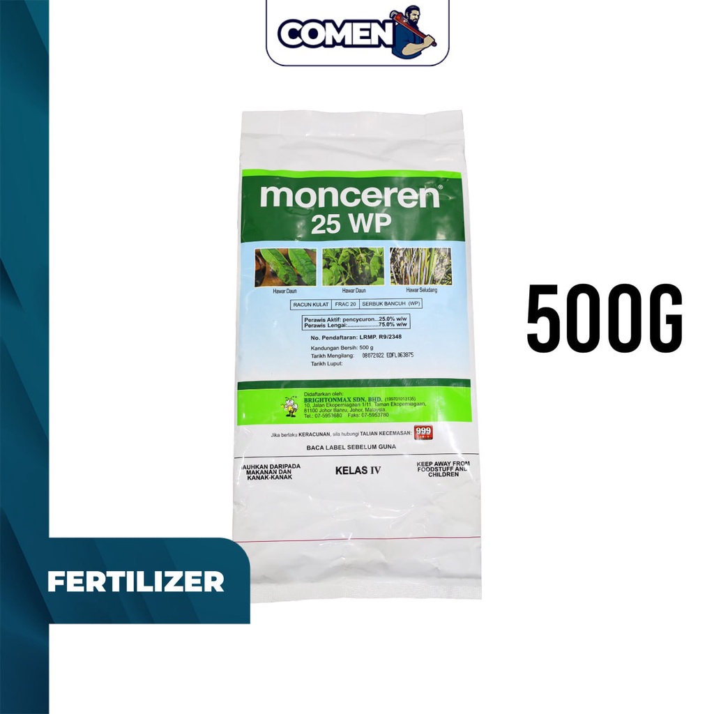 COMEN Monceren 500G Pencycuron 25% Fungicide Racun Kulat Durian Cili ...