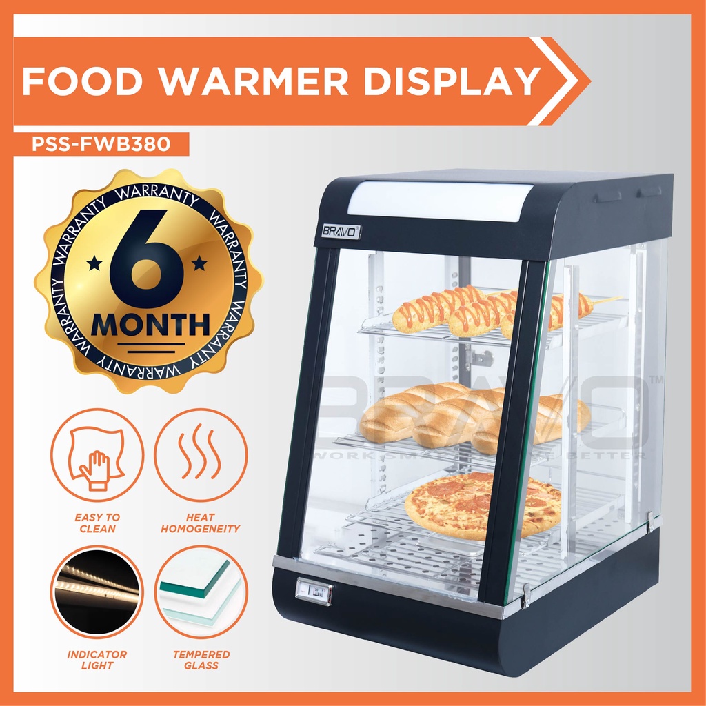 Food Warmer Display Pemanas Makanan Warmer Showcase Commercial Food