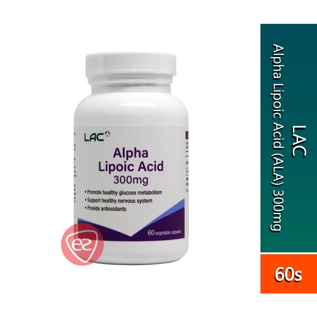LAC ALPHA LIPOIC ACID (ALA) 300MG VEGETABLE CAPSULE 60S (WAS KNOWN AS