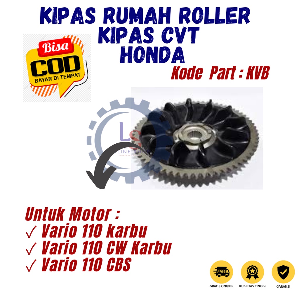 Honda Vario carburetor roller housing Cvt fan - old Vario 110 CW CBS ...