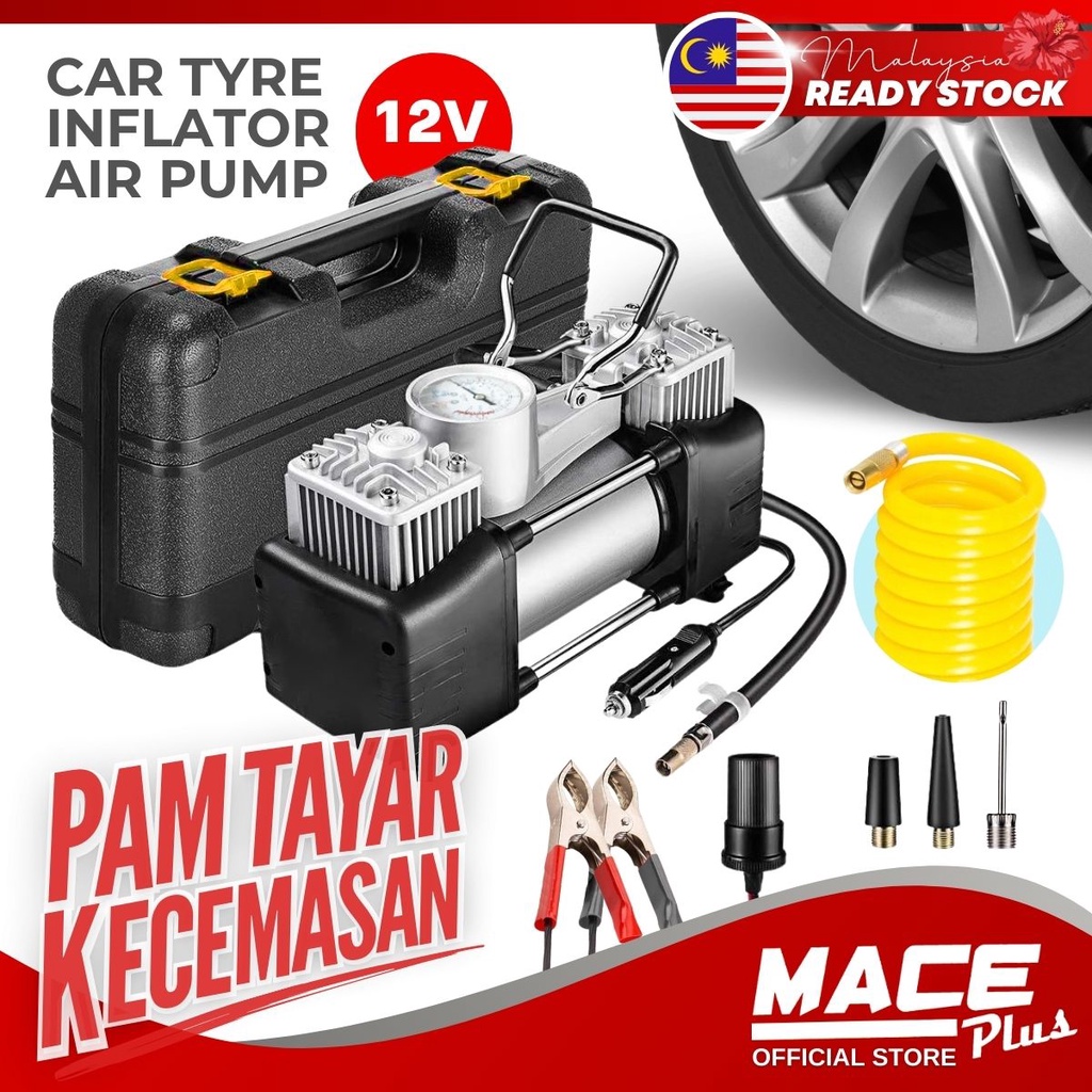 MACE 1104 YT202 Portable Tyre Inflator Pump Car Tire Car Tyre Air