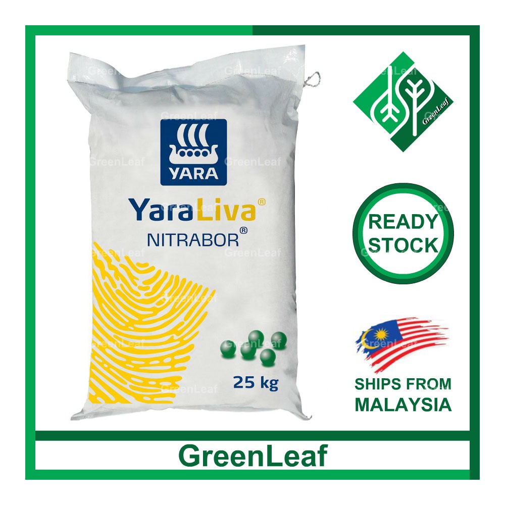 25KG YaraLiva Nitrabor Calcium Nitrate Boron Baja Yara Fertilizer