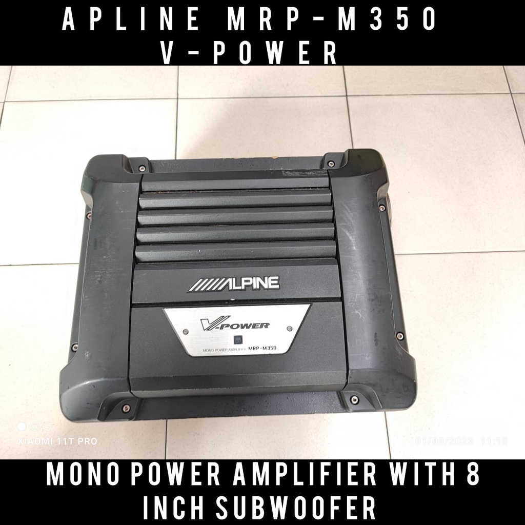 カーオーディオ ALPINE V-POWER MRP-M350 SWD-2000 ALPINE SWD-2000 MRP-350(4) - YouTube