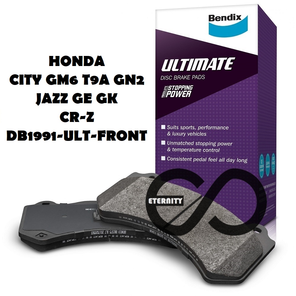 Original Bendix DB1991ULT Racing Front Brake Pad H/D City 1.5 TMO GM2