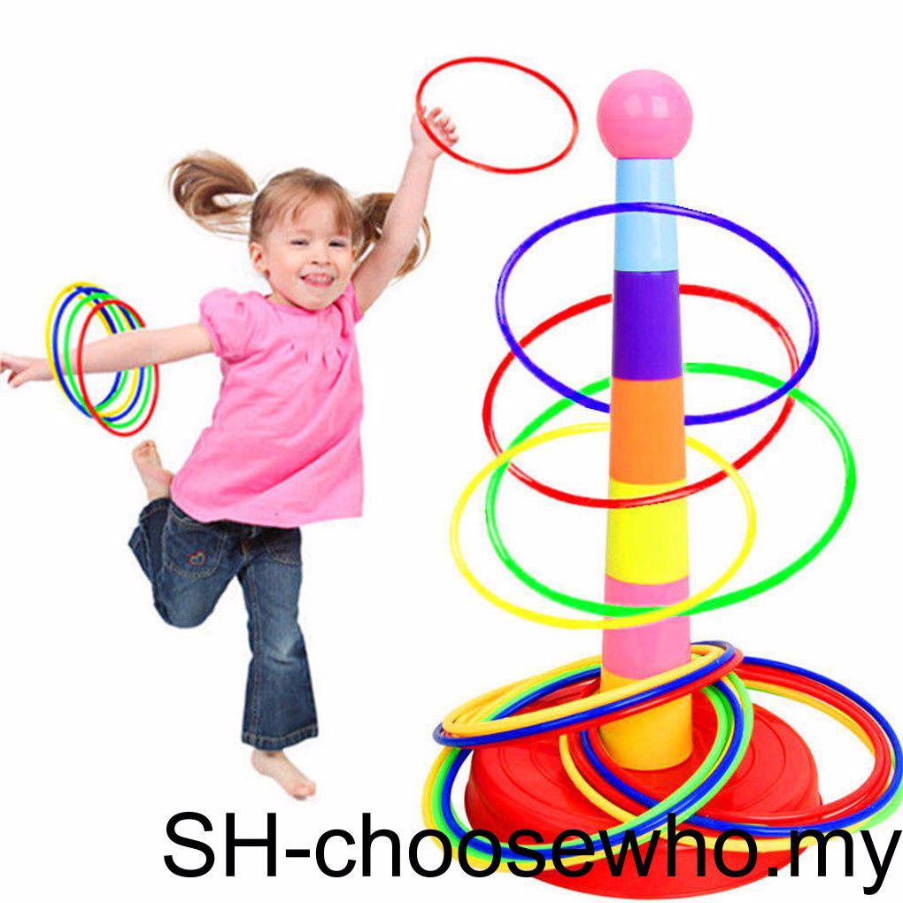 【Choo】 Children Throw Circle Game Indoor Outdoor Ferrule Rings Toy ...