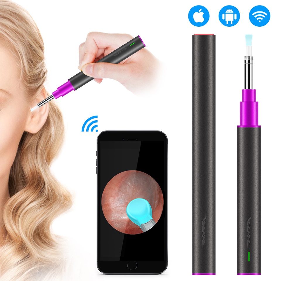 Original B2 Pro Smart Visual Ear Picker Otoscope HD Camera Endoscope