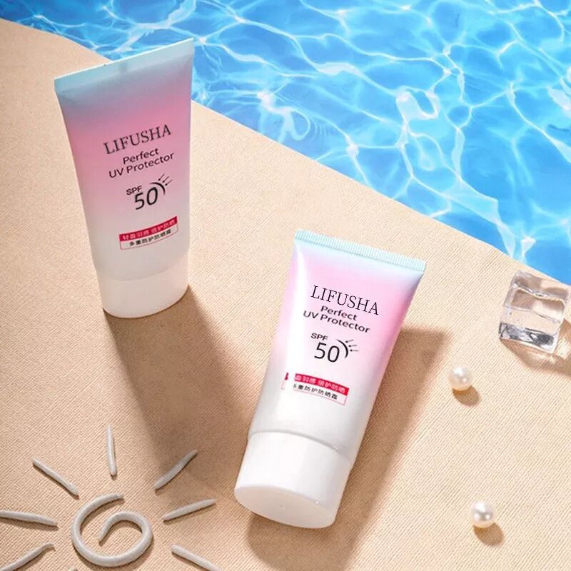 G9 Lifusha Facial Body Spf 50 Sunscreen Whitening Sun Cream Sunblock Skin Protective Cream 60g 3114