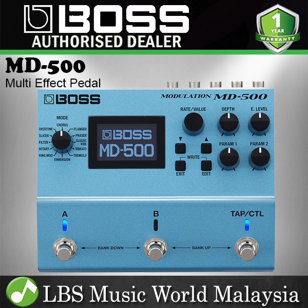 Boss MD-500 Modulation Multi-effects Pedal 12 Modulation Modes for ...