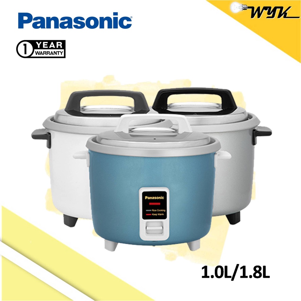 Panasonic 1.0L/1.8L Rice Cooker SR-Y10/SR-Y18 (Light Blue/White/Silver ...