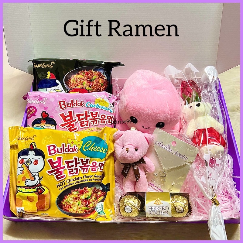 Gift box ramen gift box samyang surprise box ramen hadiah birthday gift